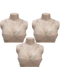 تحميل الصورة في عارض المعرض, 3-قطع ستيان نسائي قطن 100% سادة