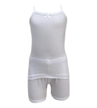 تحميل الصورة في عارض المعرض, 4- أطقم بناتي بروتيل مع شورت قطن 100% أبيض