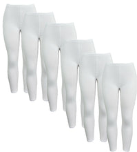 تحميل الصورة في عارض المعرض, 6 - قطع سروال ليقنز نسائي ضيق داخلي قطن 100%