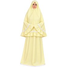 تحميل الصورة في عارض المعرض, طقم صلاة نسائي قطعتين (تنورة وشيلة) – فري سايز، سادة بألوان متعددة