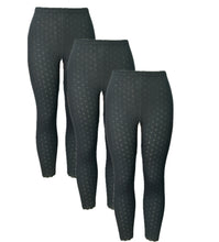 تحميل الصورة في عارض المعرض, 3 - قطع سروال ليقنز نسائي مخرم ضيق داخلي قطن 100%  مكس ألوان