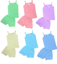 تحميل الصورة في عارض المعرض, طقم ملابس داخلية للبنات مكون من 6 قطع ملونة قطن 100%