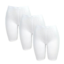 تحميل الصورة في عارض المعرض, 3- قطع شورت شرعي نسائي داخلي قطن 100% أبيض