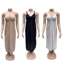 تحميل الصورة في عارض المعرض, 3- حبات شلحة حرير كاملة مع ستيان ضد اللصق