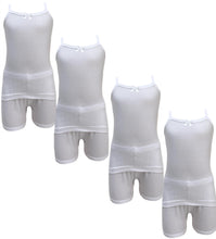 تحميل الصورة في عارض المعرض, 4- أطقم بناتي بروتيل مع شورت قطن 100% أبيض