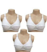 تحميل الصورة في عارض المعرض, 3-قطع ستيان نسائي قطن 100% سادة