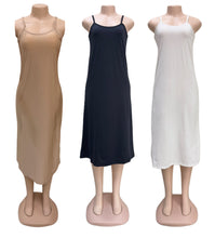 تحميل الصورة في عارض المعرض, 3- قطع شلحة كاملة بروتيل ( حمالة رفيعة ) حرير أصلي ضد اللصق بمقاسات مختلفة