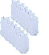 تحميل الصورة في عارض المعرض, 12- قطع بربتوز ولادي مخرم داخلي قطن 100% أبيض