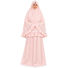 تحميل الصورة في عارض المعرض, طقم صلاة نسائي قطعتين (تنورة وشيلة) – فري سايز، سادة بألوان متعددة