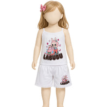 تحميل الصورة في عارض المعرض, طقم داخلي بناتي قطن 100% (فانيلة + شورت) برسومات لابوبو – بوكس 6 أطقم
