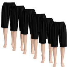 تحميل الصورة في عارض المعرض, 6 - قطع شورت جيب كيلوت حرير ضد اللصق أصلي داخلي  (لايشف) مع حزام مطاطي ودانتيل صغير نسائي
