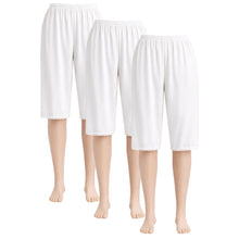 تحميل الصورة في عارض المعرض, 3 - قطع شورت جيب كيلوت حرير ضد اللصق أصلي داخلي ثقيل مع حزام مطاطي ودانتيل صغير نسائي
