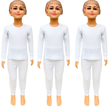 تحميل الصورة في عارض المعرض, 3- أطقم أطفال أولاد و بنات شتوية قطنية 100% بألوان متعددة (أبيض، أسود، بيج، رمادي)
