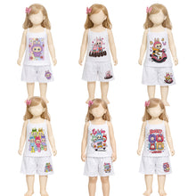 تحميل الصورة في عارض المعرض, طقم داخلي بناتي قطن 100% (فانيلة + شورت) برسومات لابوبو – بوكس 6 أطقم
