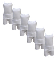 6- أطقم بناتي بروتيل مع شورت قطن 100% أبيض