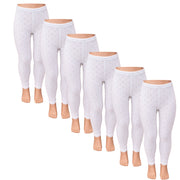 طقم سراويل داخلية للبنات مثقب ومع دانتيل (6 قطع)