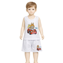 تحميل الصورة في عارض المعرض, طقم داخلي أولادي قطن 100% (فانيلة + شورت) برسومات لابوبو – بوكس 6 أطقم
