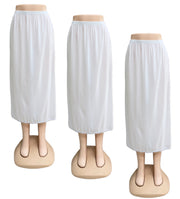 3- قطع  تنورة حرير ضد اللصق أصلي داخلية ناعمة ودائمة وباردة مع حزام مطاطي ودانتيل صغير نسائي