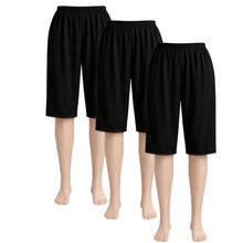 تحميل الصورة في عارض المعرض, 3 - قطع شورت جيب كيلوت حرير ضد اللصق أصلي داخلي ثقيل مع حزام مطاطي ودانتيل صغير نسائي
